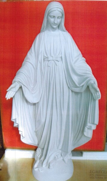 Bonded Marble Virgin Mary Madonna Sculpture Imported from Italy